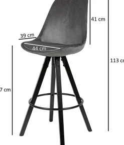 Lot de 2 tabourets de bar PHUKET