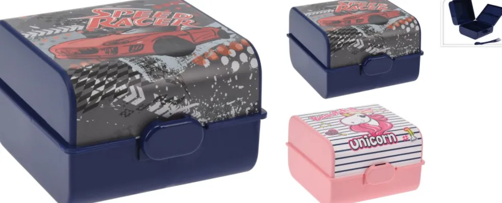 Lunchbox avec fourchette - motif enfant KITCHEN