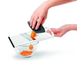 Mandoline manuelle double lame-Metaltex Online