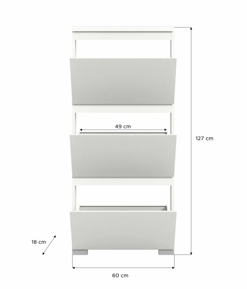 Meuble à chaussures à abattants HADERO-Xonox Clearance