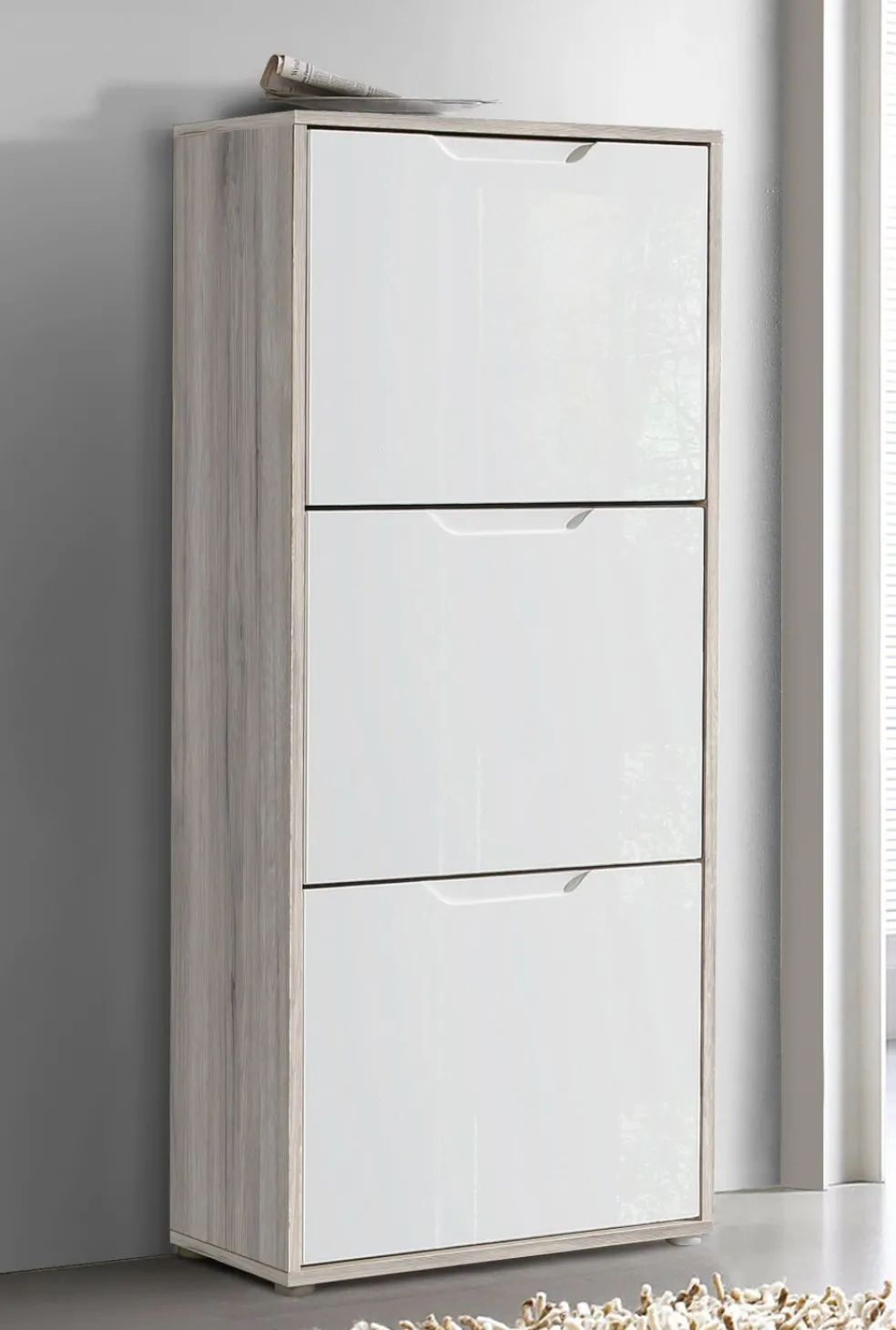 Meuble à chaussures à abattants SIENNA