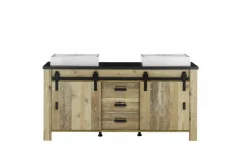 Meuble bas avec double vasque SHERWOOD-IMV Sale