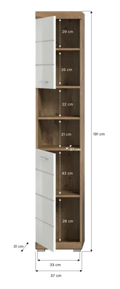 Meuble colonne DEBRE BIRHAN-Xonox Discount