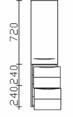 Meuble colonne SOLITAIRE 6025-Pelipal