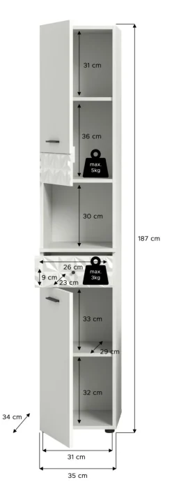 Meuble colonne ZIWAY-Xonox Hot