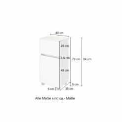 Meuble de salle de bains 40 cm BAABE-Held Online