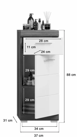 Meuble de salle de bains SEWULA