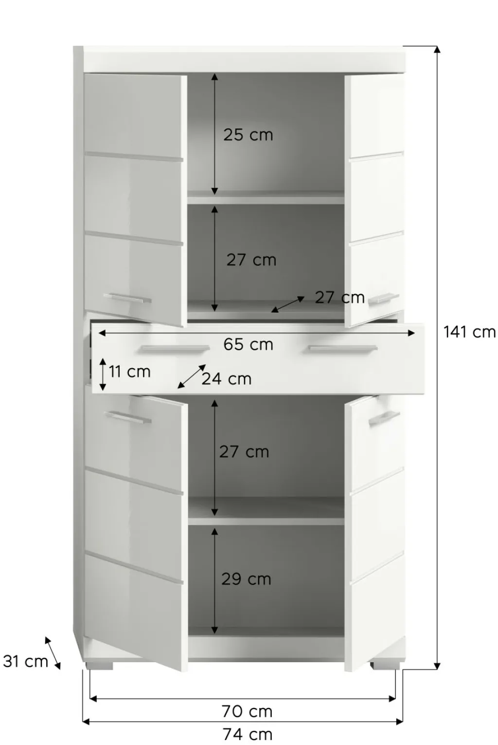 Meuble demi-colonne SEWULA-Xonox Discount