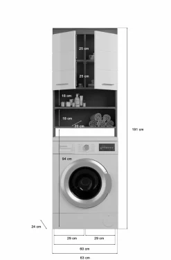 Meuble pour machine à laver SEWULA-Xonox Online