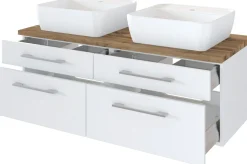 Meuble sous vasque 120 avec vasque à poser DAVOS