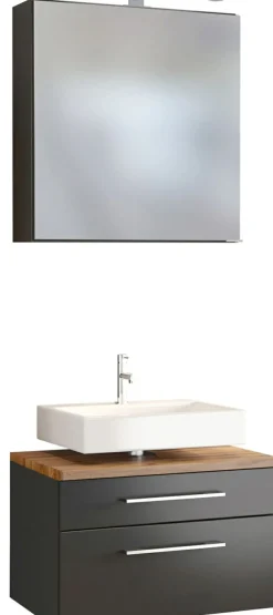 Meuble sous vasque 60 avec armoire de toilette DAVOS