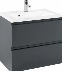 Meuble sous vasque 60 avec vasque en fonte minérale CARDIFF-Held Discount