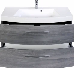 Meuble sous vasque 100 avec vasque en fonte minérale FLORIDA
