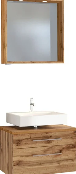 Meuble sous vasque 60 avec panneau miroir DAVOS-Held Clearance