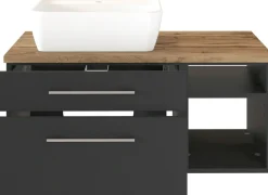 Meuble sous vasque 90 avec vasque à poser à gauche DAVOS-Held