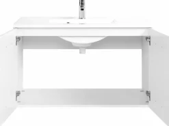 Meuble sous vasque 90 avec vasque en fonte minérale BOLOGNA