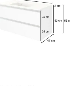 Meuble sous vasque avec lavabo 100 cm AREZZO-Held Clearance