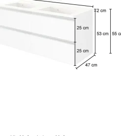 Meuble sous vasque avec lavabo 120 cm AREZZO-Held