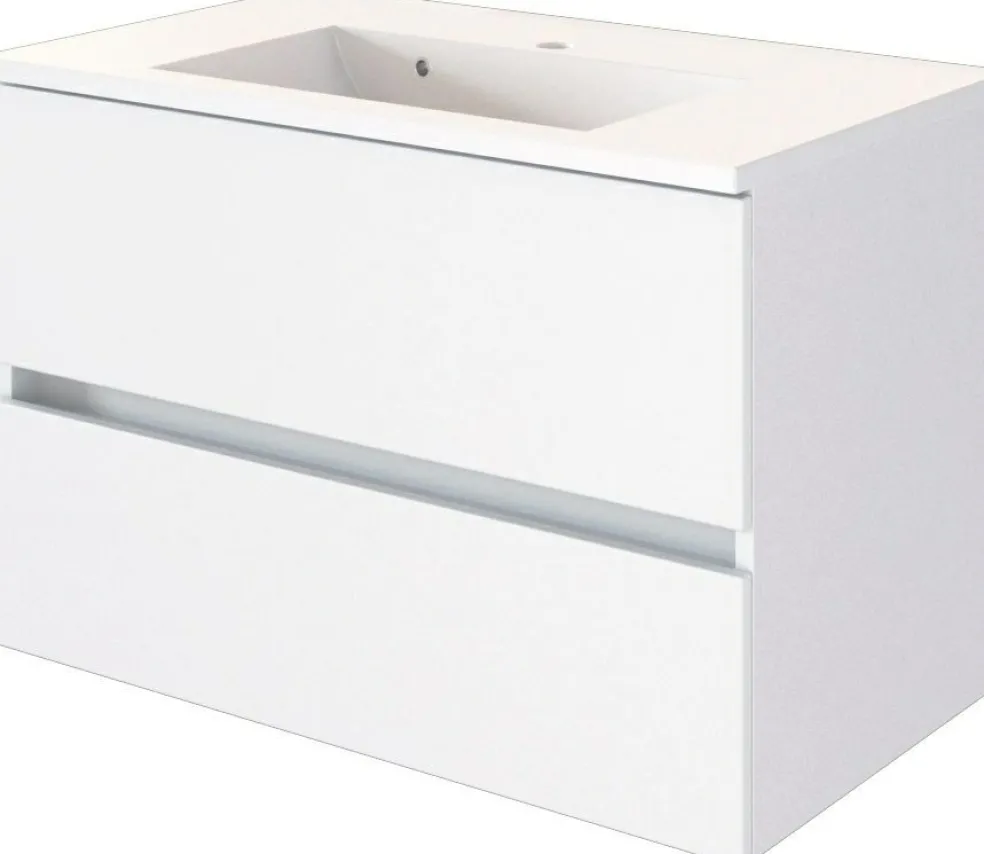 Meuble sous vasque avec plan vasque 80 BAABE