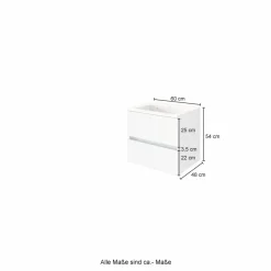 Meuble sous vasque avec vasque LUCCA-Held Clearance