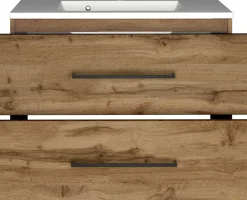 Meuble sous vasque avec vasque 80 en fonte minérale LUZERN