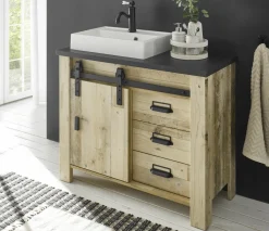Meuble sous vasque avec vasque SHERWOOD-IMV Outlet