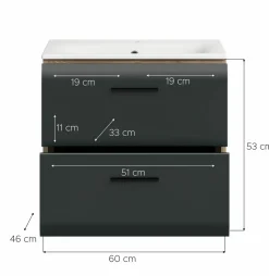 Meuble sous vasque avec vasque BONGA-Xonox Hot
