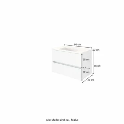 Meuble sous vasque avec vasque LUCCA-Held Outlet