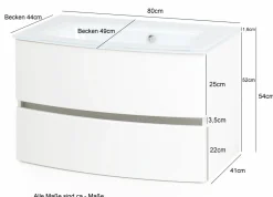Meuble sous vasque avec vasque KOPENHAGEN-Held Sale