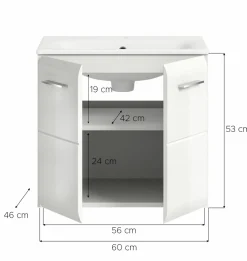 Meuble sous vasque avec vasque BONGA-Xonox Sale