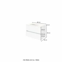 Meuble sous vasque avec vasque LUCCA