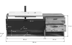 Meuble sous vasque avec vasque METU