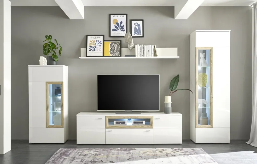 Meuble vitrine avec éclairage BRÜNN