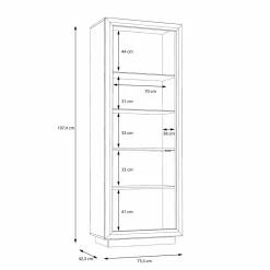 Meuble vitrine droit SAVONA-Forte Outlet