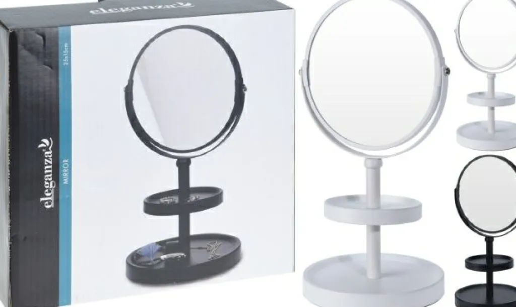 Miroir maquillage 2 coloris au choix-Koopman Discount