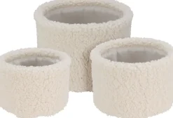 Panier aspect peluche taille moyenne EH