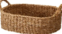 Panier ovale de taille moyenne en jonc de mer EH