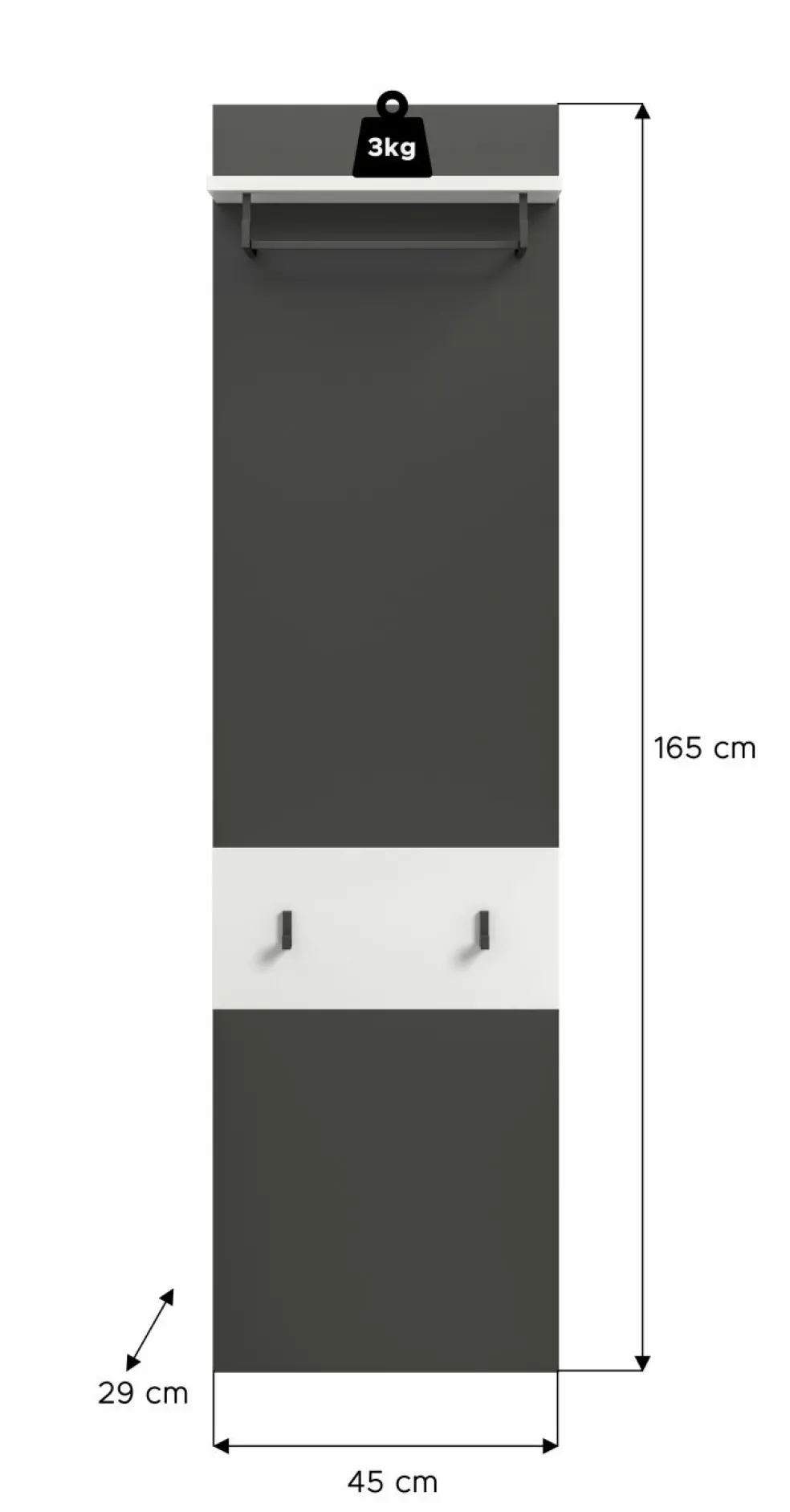 Panneau portemanteau GOBA