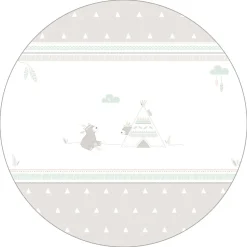 Parc pour bébé hexagonal ton blanc