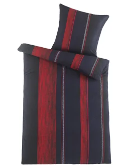 Parure de lit en microfibre effet seersucker haut de gamme BERNHARD