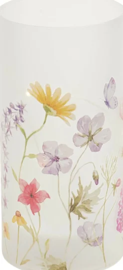 Photophore LED motif fleuri DEKO