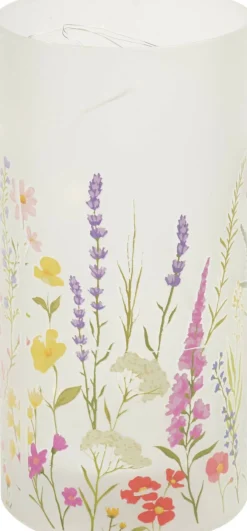 Photophore LED motif fleuri DEKO