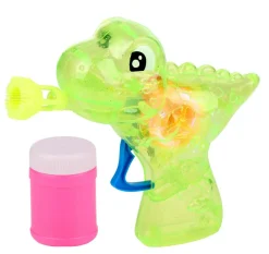 Pistolet à bulles de savon Dino à LED BUBBLES