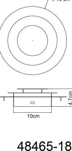 Plafonnier HEDA-Globo Leuchten New