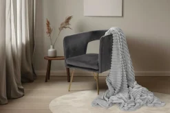 Plaid aspect velours côtelé PLUSH BLANKET-Lalee Outlet