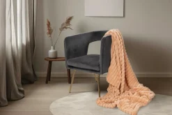 Plaid aspect velours côtelé PLUSH BLANKET-Lalee Hot