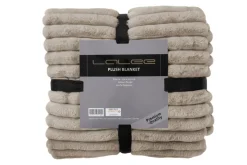 Plaid aspect velours côtelé PLUSH BLANKET
