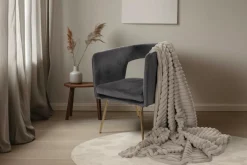 Plaid aspect velours côtelé PLUSH BLANKET