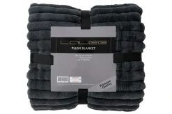 Plaid aspect velours côtelé PLUSH BLANKET-Lalee New