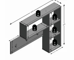 Portemanteau mural KANDA-FMD Discount